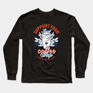 Coffee Shop Long Sleeve T-Shirt